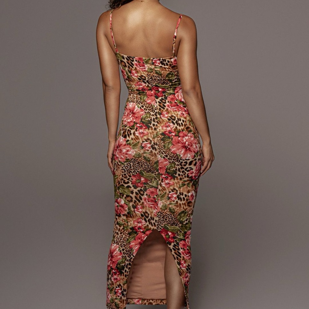 JLUXLABEL Floral Leopard Print Dress - Picture 4 of 10